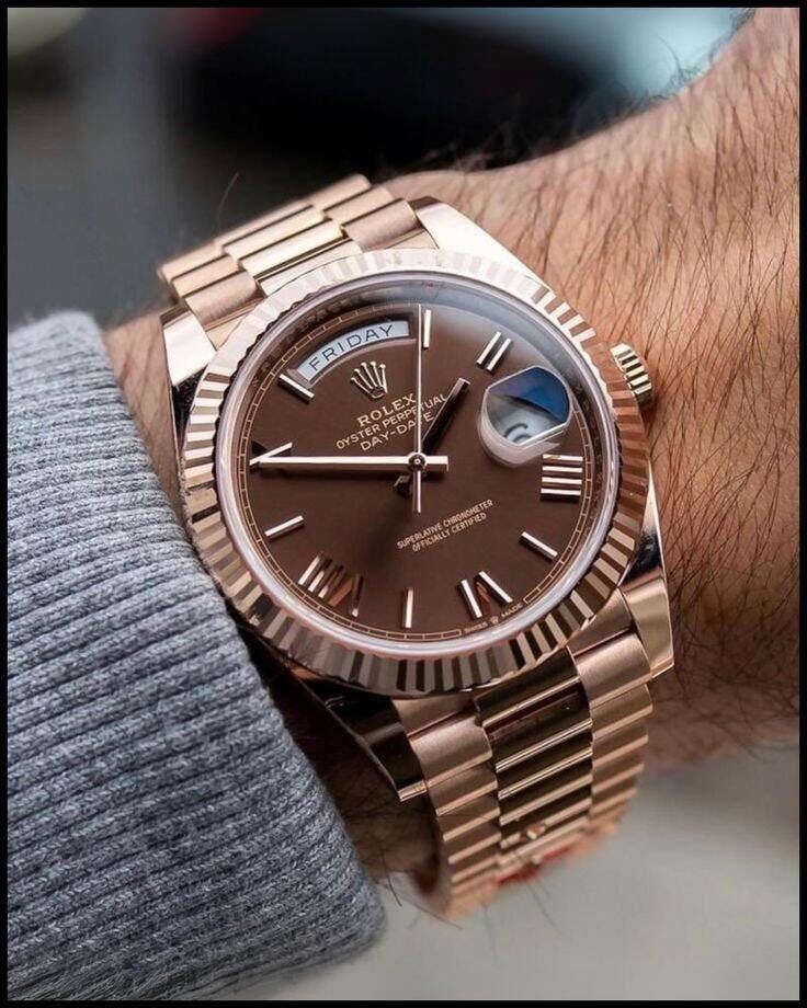 Luxury Rose Gold Automatic Men’s Watch