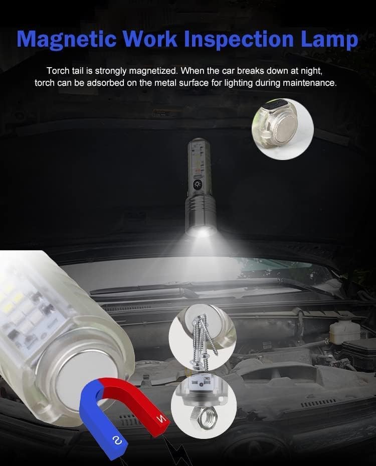 Powerful Multi-function Rechargeable lens Flashlight