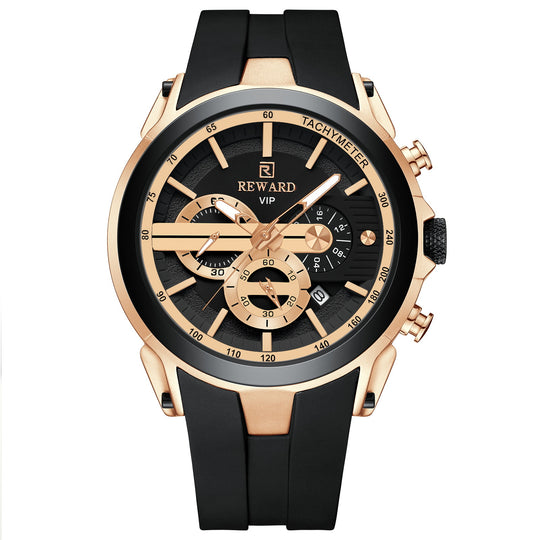 REWARD VIP Men’s Luxury Chronograph Watch – Luminous, Waterproof, and Versatile for Every Occasion