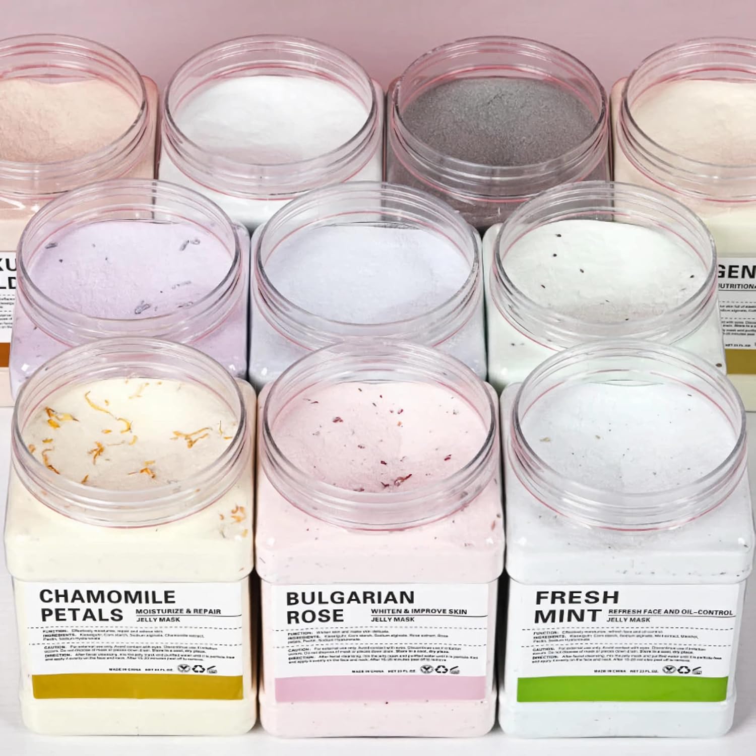 Jelly Mask For Facials Jelly Face Mask Powder With Lip Mask Free Gift