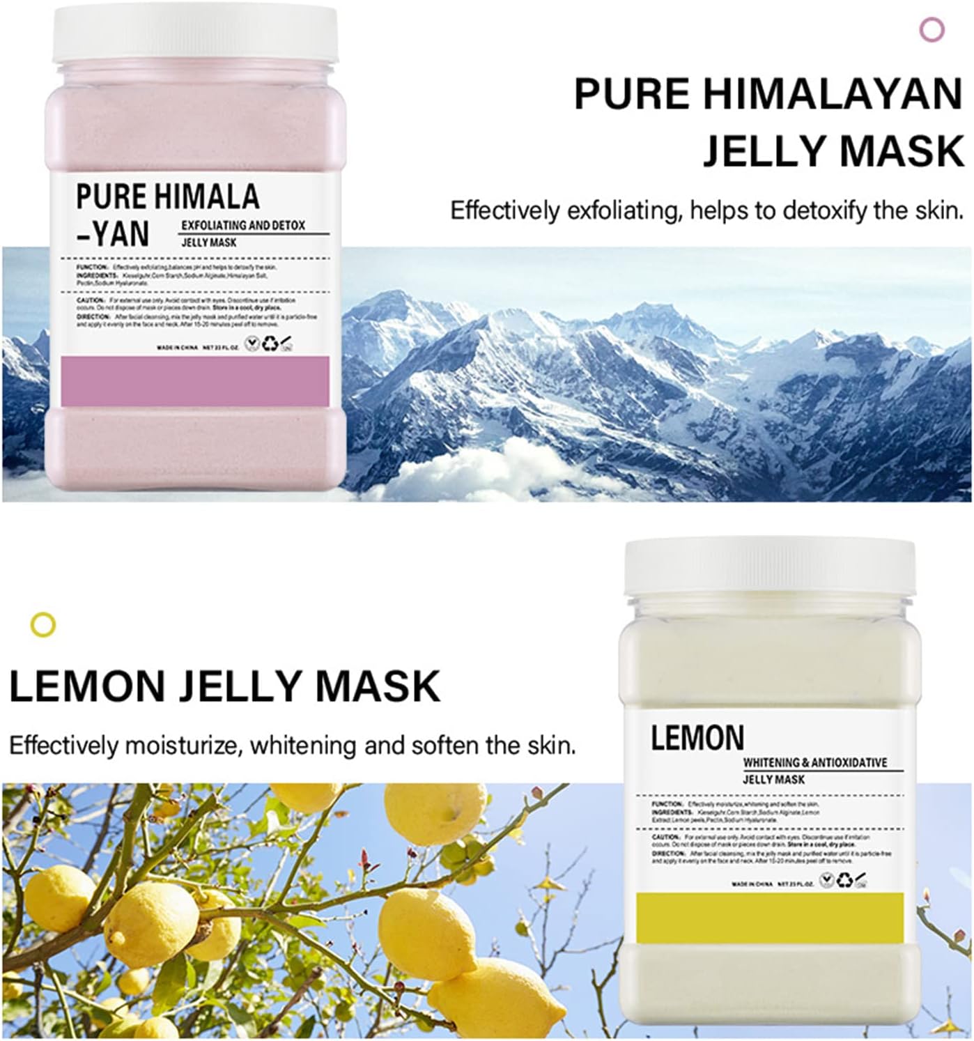 Jelly Mask For Facials Jelly Face Mask Powder With Lip Mask Free Gift