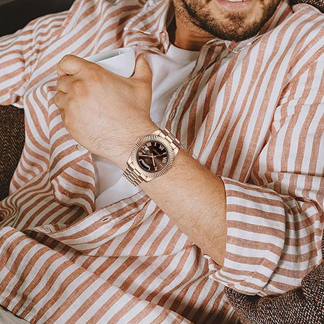 Luxury Rose Gold Automatic Men’s Watch