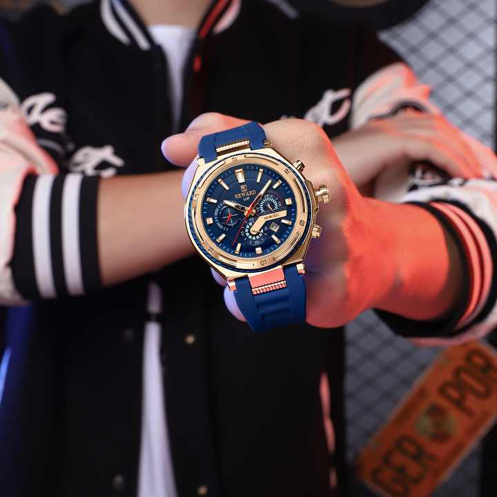 REWARD Luxury Watch Men Big Case Fashion Quartz Watch