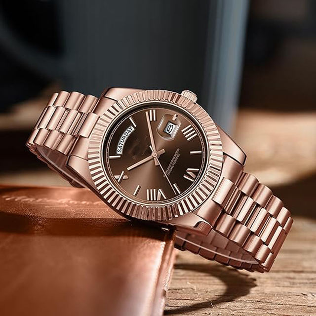 Luxury Rose Gold Automatic Men’s Watch