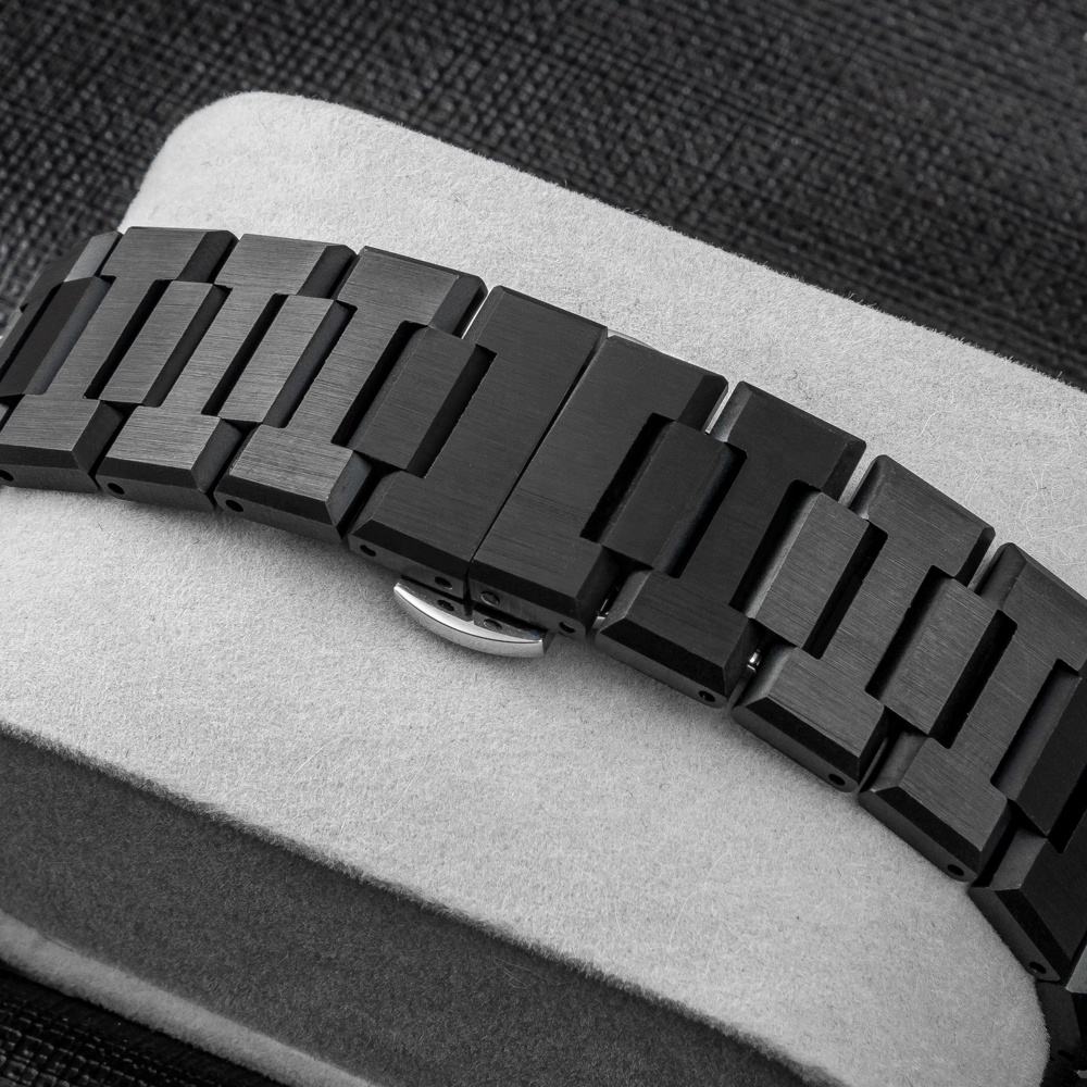 Classic Arabic Numbers Watch – Black Stainless Steel Men’s Quartz Watch