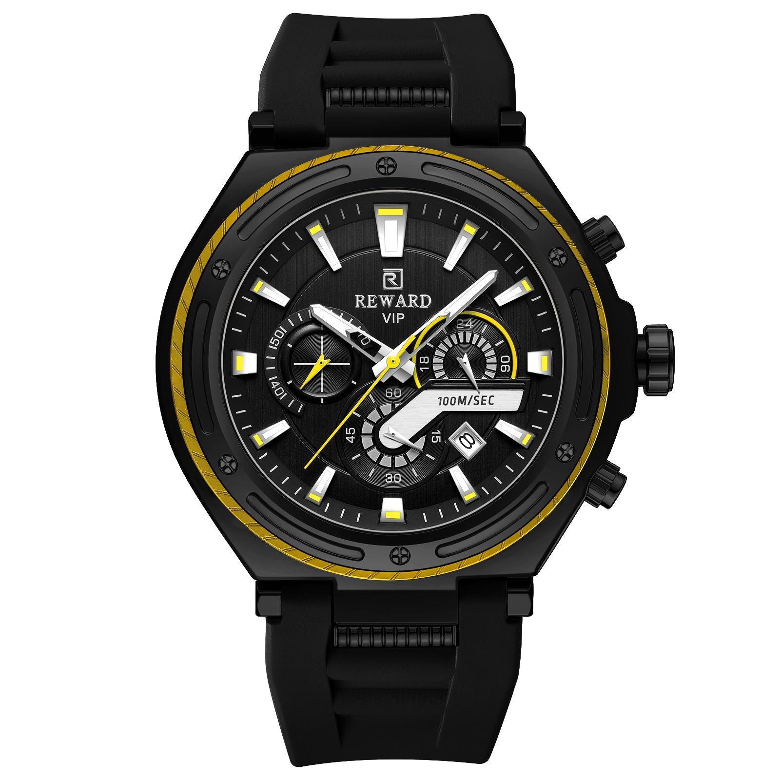 REWARD Luxury Watch Men Big Case Fashion Quartz Watch