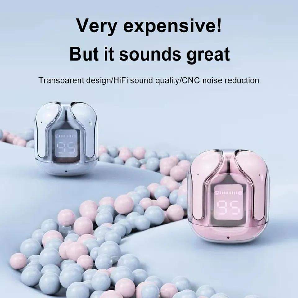 Premium Quality Wireless Crystal Earbuds With Free Delivery