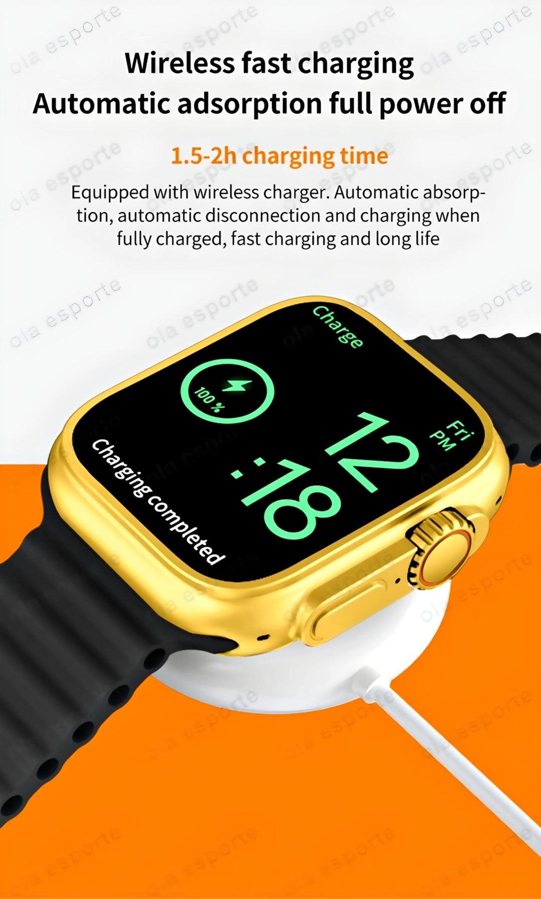 Smart Watch With 3 Extra Straps