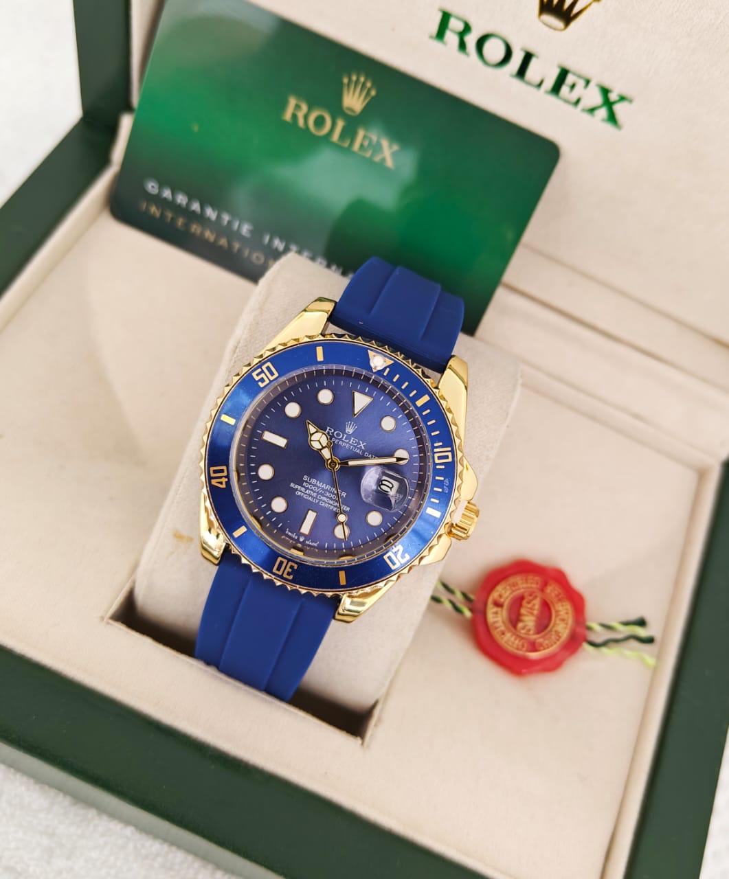 Rolex Automatic watch with Submariner Rubber Strap