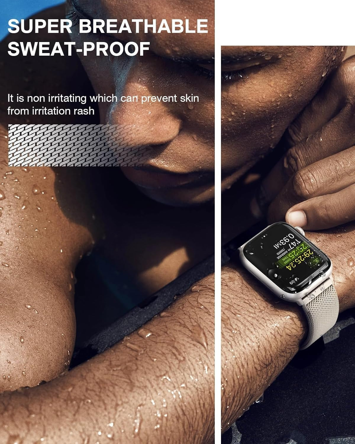 Series-9 Smart watch with Stainless Steel Milanese Loop