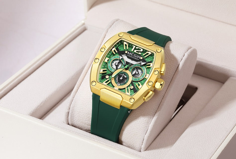 MEGIR Men’s Sports Watch Waterproof Luminous Chronograph Quartz Timepiece