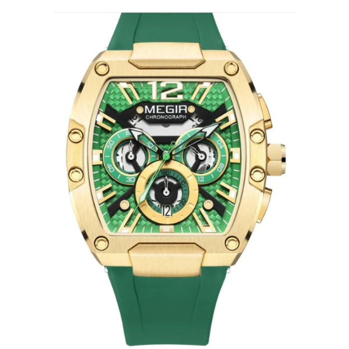 MEGIR Men’s Sports Watch Waterproof Luminous Chronograph Quartz Timepiece