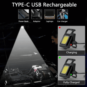 Multifunctional Mini USB Pocket Flashlight LED Keychains