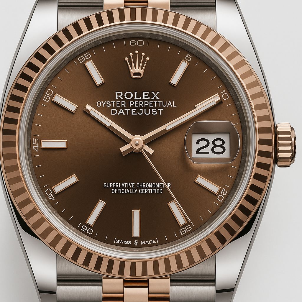 Luxury Rose Gold Men’s Watch – Automatic Day Date Stainless Steel Classic Timepiece