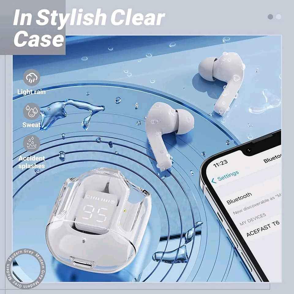 Premium Quality Wireless Crystal Earbuds With Free Delivery